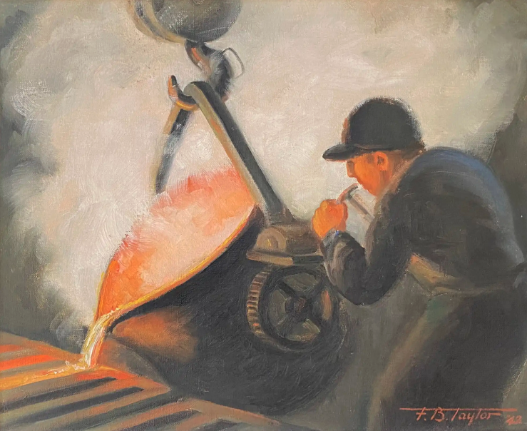 Frederick Winslow Taylor and steel workers